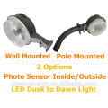 Ip65 garden lighting wall mounted pole mounted 50w 70w dusk to dawn light photocell LED yard light barn light with DLC ETL UL